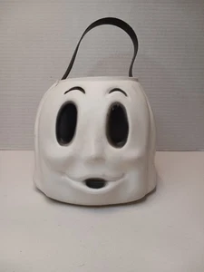 Vintage Empire Ghost Halloween Blow Mold Candy Bucket Decor - Picture 1 of 7