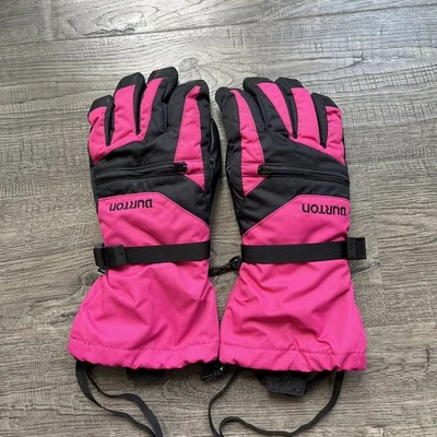 BURTON Kids Youth Vent Gloves Hot Pink Black Size XL - Image 1 of 4