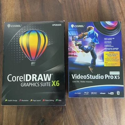 Corel Draw Graphics Suite X5 / X6 & Corel VideoStudio Pro X5 Software - Bild 1 von 4
