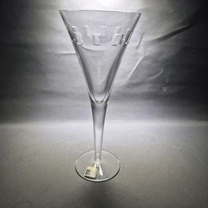 1 Waterford Crystal John Rocha "Incline Geo" Wine Glass Pristine 25cm tall 10" - Picture 1 of 14