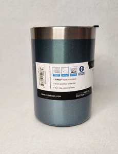 ECOVessel Tri-MAX Insulated Travel Mug Stainless Blue 12 oz NEW See Description - Picture 1 of 8