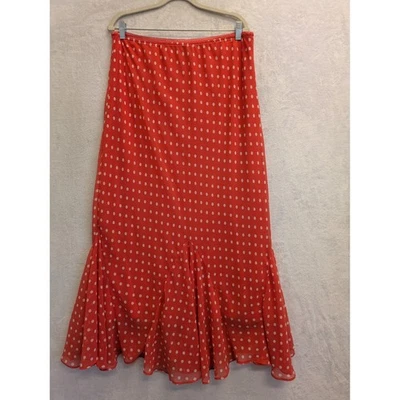 Maxi Falda Chadwicks of Boston Coral Lunares Cintura Elástica Talla XL Foto 1 de 4