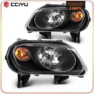 Headlights Assembly Fits 2006-2011 Chevy HHR Black Housing w/Reflector L+R - Picture 1 of 8