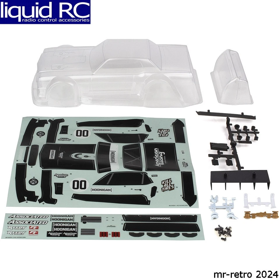 Associated 21567 Reflex 14R Hoonicorn Body Set clear - Image 1 of 1