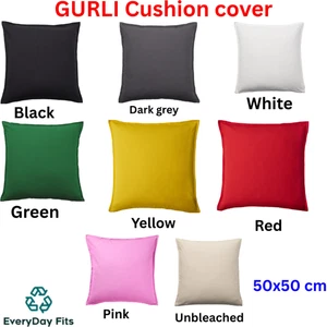 IKEA GURLI Classic Cushion Cover in Vibrant Neutral Shades Size: 50x50 cm - Picture 1 of 9
