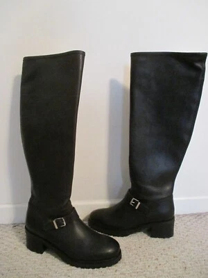 Polo Ralph Lauren Patsie Black Leather Tall Riding Boots Size 10  NEW  $748.00 - Image 1 of 4