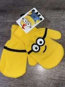 Despicable Me Minions Gloves Hand Mittens Minion Yellow Winter Kids New - Picture 1 of 3