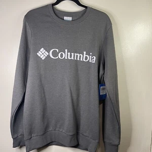 Columbia Fleece Pullover Sweatshirt Men Size Small Cotton Long Sleeve Crewneck - Picture 1 of 10