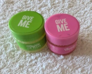 2 X Give me Cosmetics Sugar Lip Scrubs- Mojito & Candy Floss - Picture 1 of 1