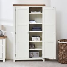 Cheshire White Painted Double Shaker Linen Storage Cupboard CW75-LIN