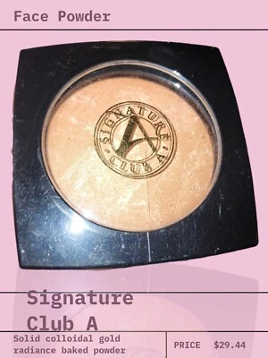 SIGNATURE Club A Colloidal Gold Radiance Baked Powder by Adrienne 0.35oz/10g HTF - Image 1 of 2