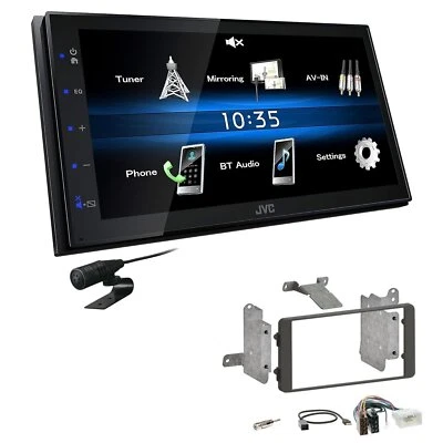 JVC 2 DIN Autoradio Bluetooth für Mitsubishi L 200 / Triton ab 2015 piano - Bild 1 von 4
