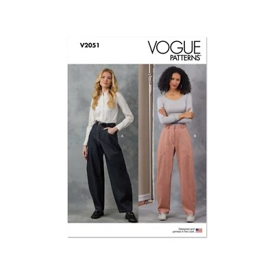 Vogue Schnittmuster V2051 - Hose - Jeans - bequem geschnittene Damenhose - Bild 1 von 4