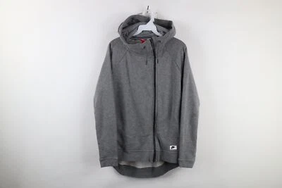 Nike Sportswear Womens M Distressed Spell Out Full Zip Cape Hoodie Sweatshirt - Изображение 1 из 4