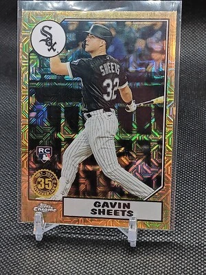 2022 Topps Chrome Silver Pack Mojo Refractor #T87C-65 Gavin Sheets RC White Sox - Image 1 of 2