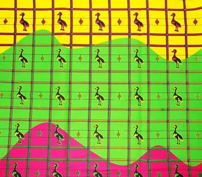 Tela de grúas calientes africanas 2 yardas Foto 1 de 2