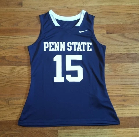 Nike Penn State Lacrosse Soccer Jersey Women's M Blue White #15 707103 Cover