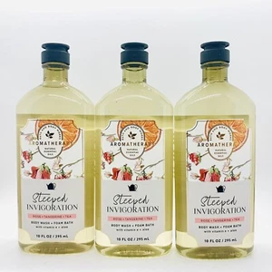 3-PACK BATH & BODY WORKS AROMATHERAPY STEEPED INVIGORATION BODY WASH 10 OZ NEW! - Picture 1 of 8