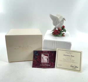 Vintage 1993 Lenox Collections CHRISTMAS DOVE Porcelain Figurine Retired w/ Box - Picture 1 of 13