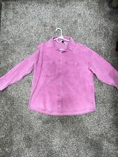 H And M Women Pink Button Up Long Sleeve Shirt Small