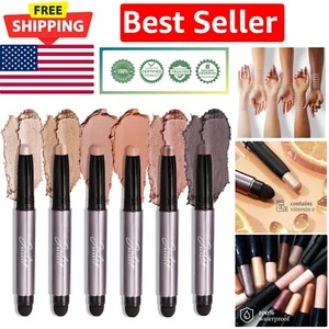 Hydrating Waterproof Eyeshadow Stick Set with Vitamin C & E - Effortless Use - Picture 1 of 12