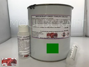 GREEN TOOLING GELCOAT 1kg KIT Catalyst, Syringe Included FOR FIBREGLASS moulds - Picture 1 of 1