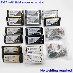 Per Gibson Epiphone ProBucker Humbucker Pickup 2V2T Set Cablaggio Push Pull - Foto 1 di 28