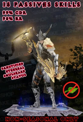 Diablo 3 - Santificado + ETH + SS Infundido - Natalya's Vengeance - 1.4T DMG - Imagem 1 de 4