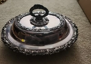 Gorham EP Serving Dish With Lid YC4462 - Picture 1 of 19