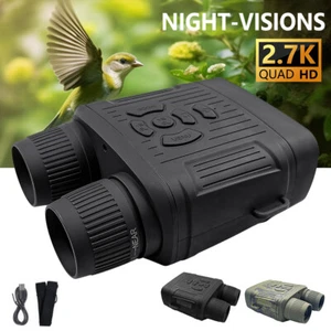 10X Night Vision Binoculars 2.7K High-Performance Rechargeable Infrared Goggles - Picture 1 of 22
