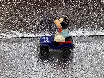 Vintage~1979~ Mickey Mouse Mail Jeep~ Matchbox~Walt Disney~Left Rear Wheel Bad. - Image 1 of 4