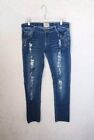 Voice Jeans Denim Women?S Jeans Distressed Bling 5-Pocket  Faded Blue Size 13