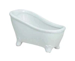 Keramik Badewanne - Badezimmer Deko, Geschenkverpackung für Wellness Gutschein - Bild 1 von 1