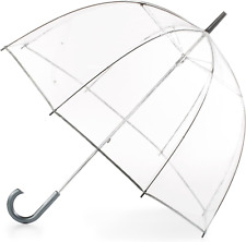 Women'S Clear Bubble Umbrella – Transparent Dome Coverage – Large Windproof and 