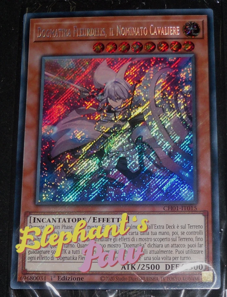 Yugioh - Dogmatika Fleurdelis il Nominato Cavaliere RARA SEGRETA - CH01-IT015 - Immagine 1 di 1