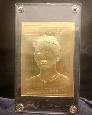 Tarjeta de Joe Jackson 1995 Golden Legends oro 22k 107197 Foto 1 de 4