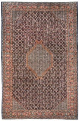 Traditional Geometric Design Vintage Wool Oriental Rug Home Decor Carpet 8X11 ft - Image 1 of 4