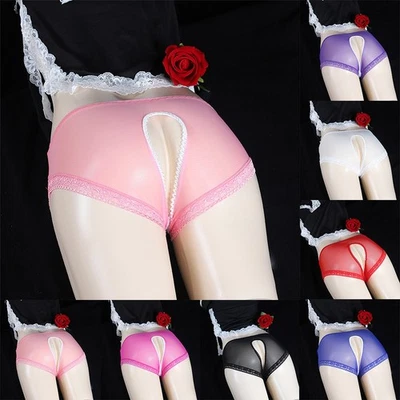 Sissy Pochette Culotte` Hommes Et Femmes Dentelle Bikini Slips String Sous 1 - Photo 1/4