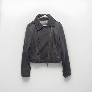 Chaqueta de motociclista/utilitaria completa para mujer Abercrombie & Fitch 100 % algodón talla L - Imagen 1 de 13