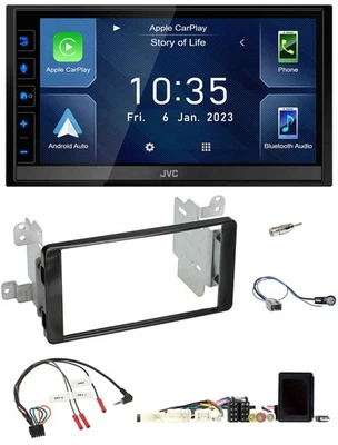 JVC DAB Bluetooth Lenkrad USB 2DIN Autoradio für Mitsubishi Outlander 14-18 akti - Bild 1 von 4