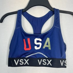 VSX Victoria Secret Sport USA Olympic and Patriotic Racerback Sports Bra Size M - Picture 1 of 4