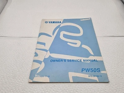 Manual de reparación de taller de servicio al propietario Yamaha PW50S 11626-17-34 OEM Pub 2003 Foto 1 de 4