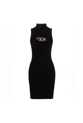 Vestido Suéter Diesel M-Onervax Body-Con Cuello Simulado Acanalado Foto 1 de 4