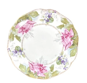 Antique Rosenthal Chrysanthème Hand Painted German Porcelain Plate Dessert Stand - Picture 1 of 9