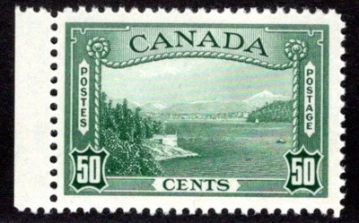 244 Scott, 50c 1938 Pictorial, Vancouver Harbour, MNH, VF/XF centering, Canada - Image 1 of 2