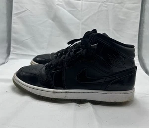 Nike Air Jordan 1 Mid SE Space Jam #DV1308-004 Black on Black Men's Size 11 - Picture 1 of 11
