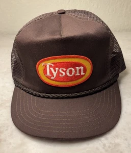 Vintage Trucker Cap Tyson Chicken Snapback High Crown Rope Hat Made In USA - Bild 1 von 5
