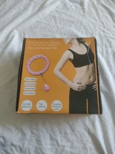 Pink 28 Knots Weighted Hula Hoop Adult for Waist Fitness Workout Exercise Gym - Picture 1 of 3