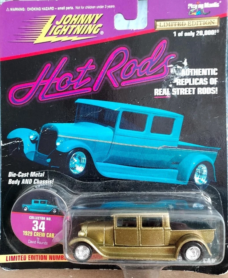 Johnny Lightning Hot Rods Gold 1929 doble cabina nuevo en paquete Foto 1 de 1