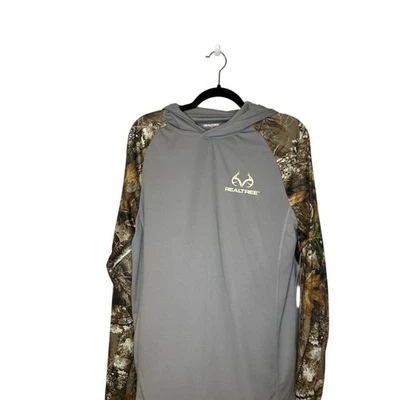 Realtree Stealth by Colosseum Hunting Hoodie Camo Long Sleeve Mens Medium NWT - Image 1 of 4